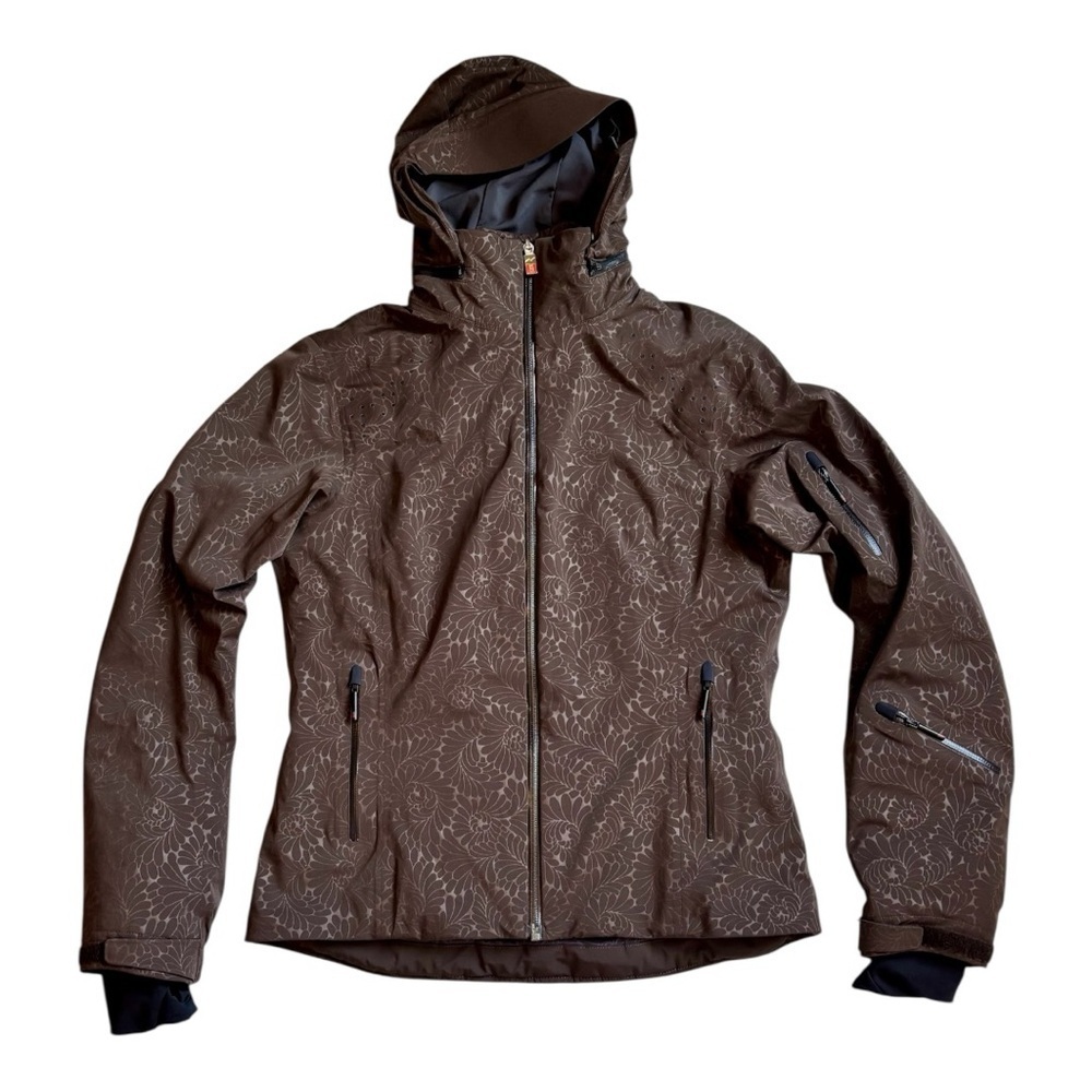 Mountain Force Ski Jacket Womens M Brown Waterproof Insulated Swiss NWOT